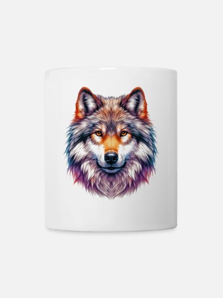 Wolf - Tasse - Weiß