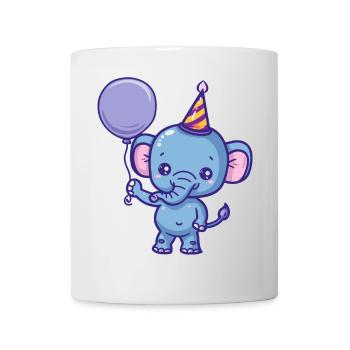 Bande dessinée d’anniversaire mammouth - Mug blanc - blanc - Devant
