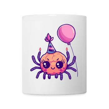 Tarantula Geburtstag Comic - Tasse - Weiß - Vorne