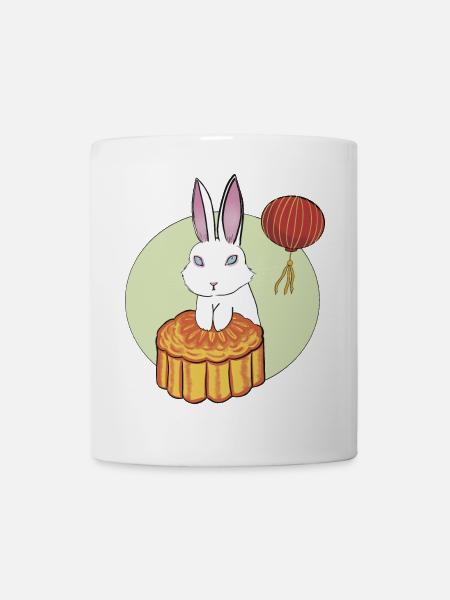 Gâteau de lune Lapin - Mug blanc - blanc