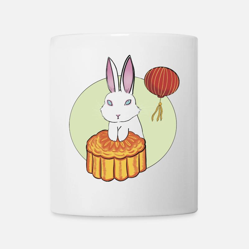 Mondkuchen Hase - Tasse - Weiß