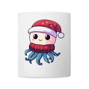 Méduse Noël - Mug blanc - blanc - Devant
