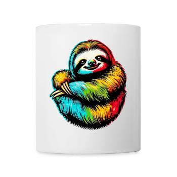 Faultier - Tasse - Weiß - Vorne