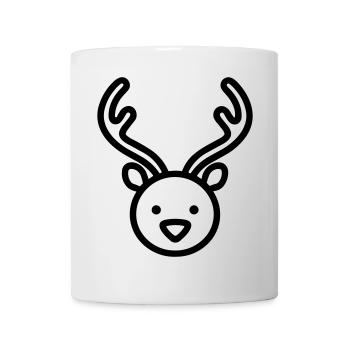 renne de noel - Mug blanc - blanc - Devant