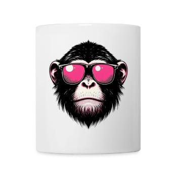 Affe - Tasse - Weiß - Vorne