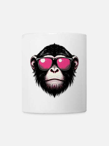 Affe - Tasse - Weiß