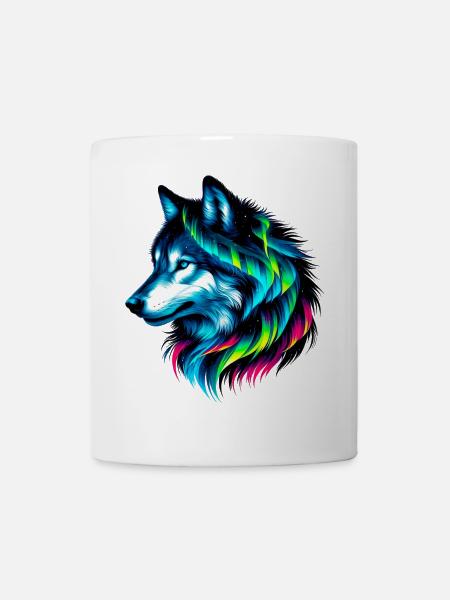 Wolf - Tasse - Weiß