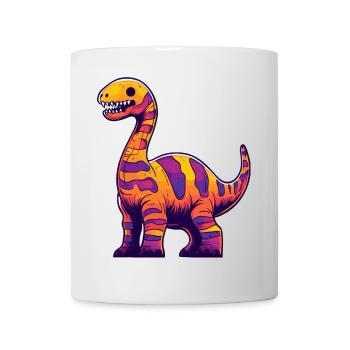 Dinosaur brontosaurus Halloween Funny - Mug - white - Front