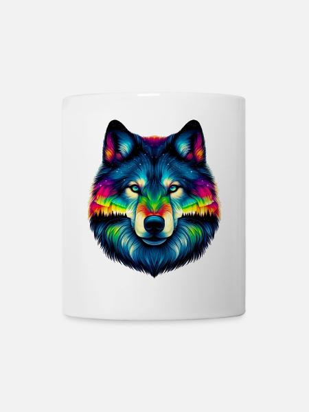 Wolf - Tasse - Weiß