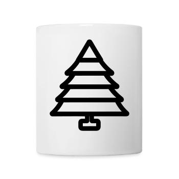 Weihnachtsbaum - Tasse - Weiß - Vorne
