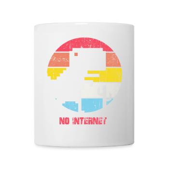 Kein Internet Sunset City Silhouette - Tasse - Weiß - Vorne