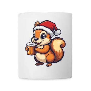 Bière de Noël Squirrel - Mug blanc - blanc - Devant