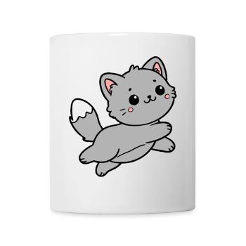Katze - Tasse - Weiß - Vorne