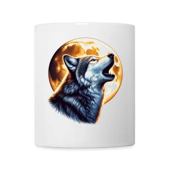 Loup - Mug blanc - blanc - Devant