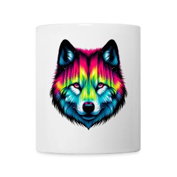 Loup - Mug blanc - blanc - Devant