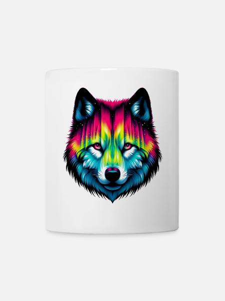 Wolf - Tasse - Weiß