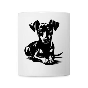 Pinscher nain - Mug blanc - blanc - Devant