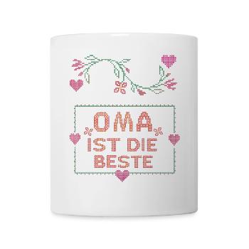 Grand-mère est la meilleure - Mug blanc - blanc - Devant
