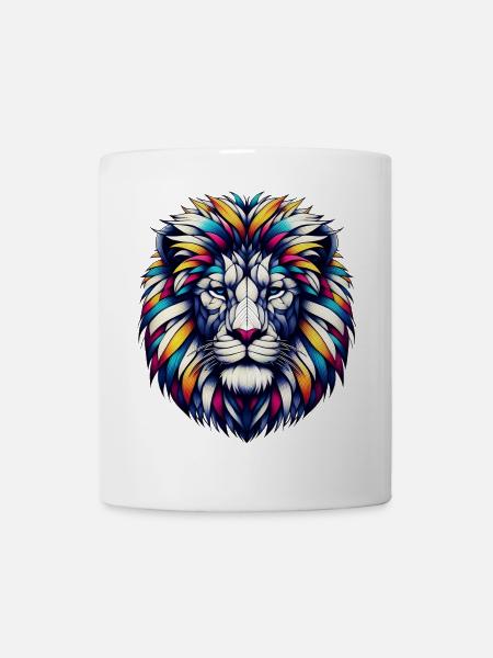 Löwe - Tasse - Weiß