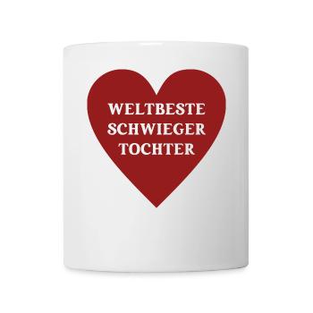Schwiegertochter Beste Tochter Best Daughter - Tasse - Weiß - Vorne