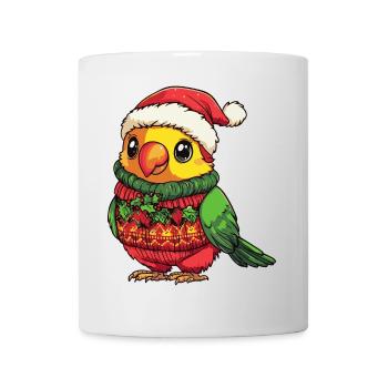 Parrot Christmas Comic - Mug - white - Front