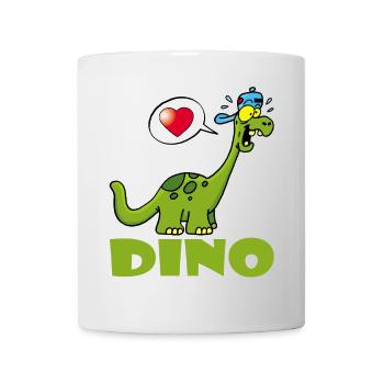 Dinosaure manga kawaii - Mug blanc - blanc - Devant
