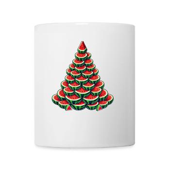 Weihnachtsbaum Melone Sommer Winter - Tasse - Weiß - Vorne