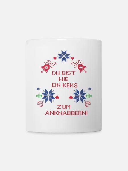 Advent, Pfefferkuchen - Tasse - Weiß