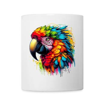 Perroquet - Mug blanc - blanc - Devant