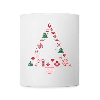 Christmas Tree, Family - Mug - white - Front