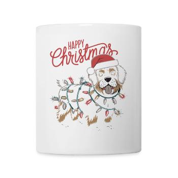 Joyeux Noël CHIEN - Mug blanc - blanc - Devant