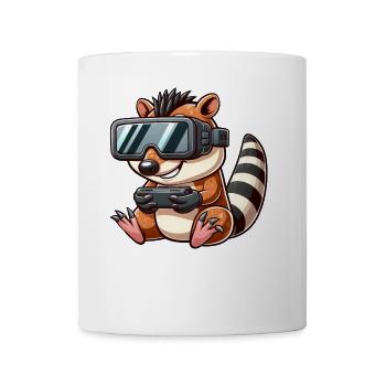 Hyena VR Gamer Gamer en réalité virtuelle - Mug blanc - blanc - Devant