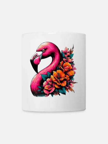 Flamingo - Tasse - Weiß