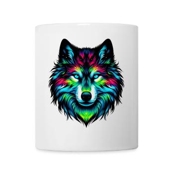 Wolf - Tasse - Weiß - Vorne