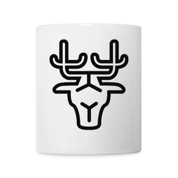 Reindeer Geometric Lines - Mug - white - Front