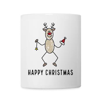 happy christmas - Tasse - Weiß - Vorne