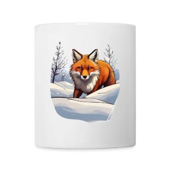 Ein Fuchs im Schnee - Tasse - Weiß - Vorne