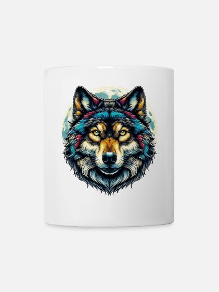 Wolf - Tasse - Weiß
