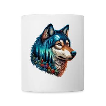 Loup - Mug blanc - blanc - Devant