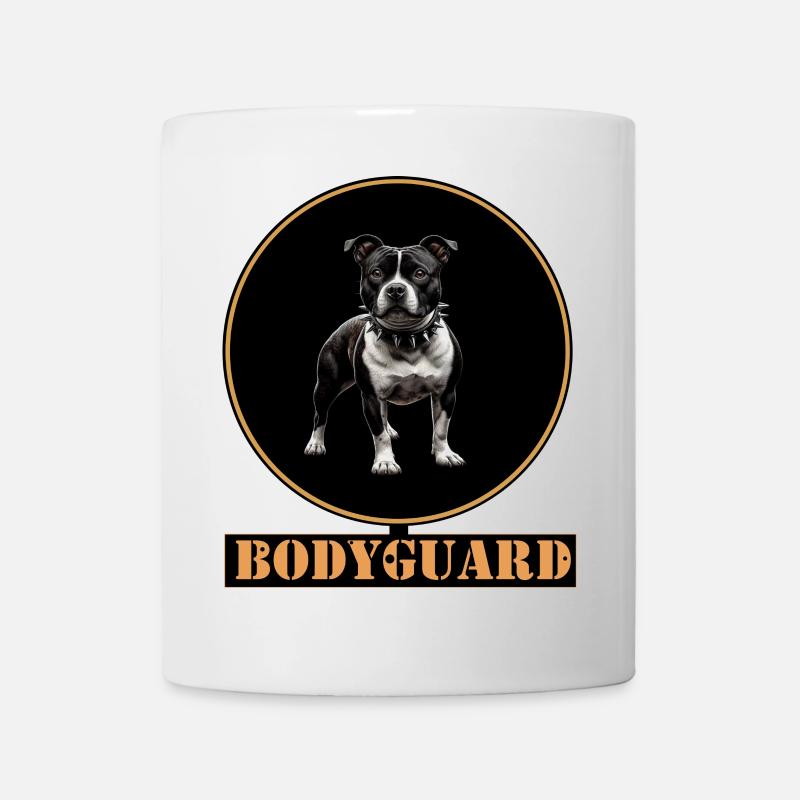 Garde du corps - Staffordshire Bull Terrier - Mug blanc - blanc