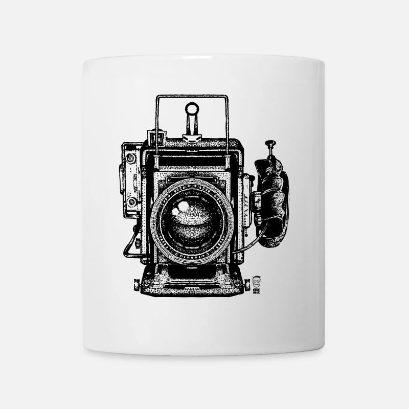 Vintage-Kamera - Tasse - Weiß