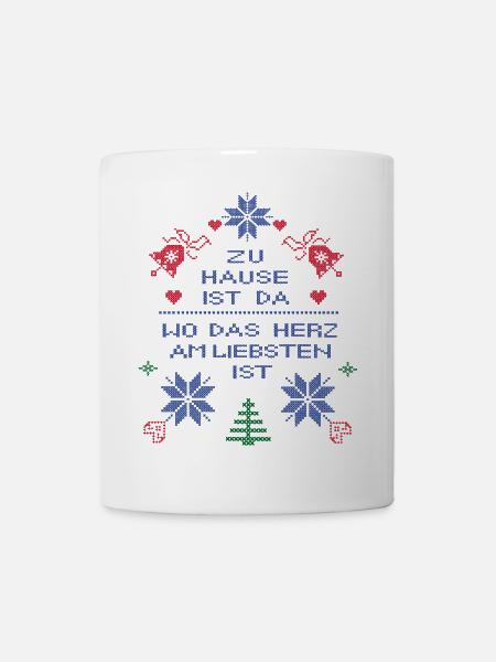 Familie, Weihnachten - Tasse - Weiß
