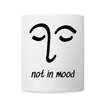 Face Not in Mood Drawing Eye Gift - Mug - white - Front