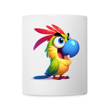 Papagei - Tasse - Weiß - Vorne