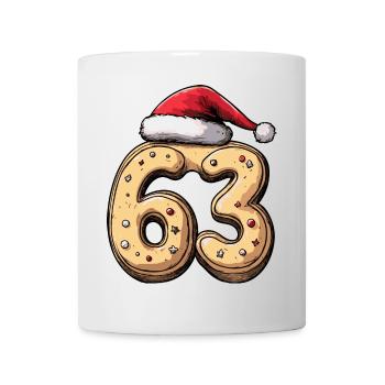 63 Number Christmas Cookie - Mug - white - Front