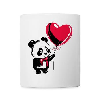 Ballon panda avec coeur - Heartful Creatures - Mug blanc - blanc - Devant