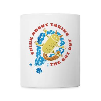 Cat Out - Mug - white - Front