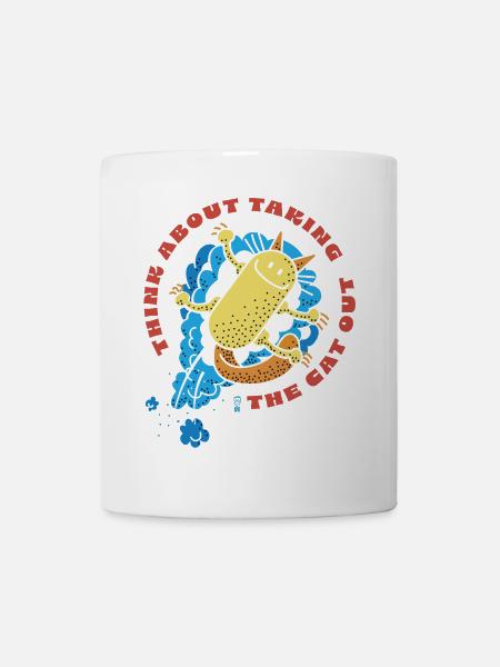 Cat Out - Mug - white