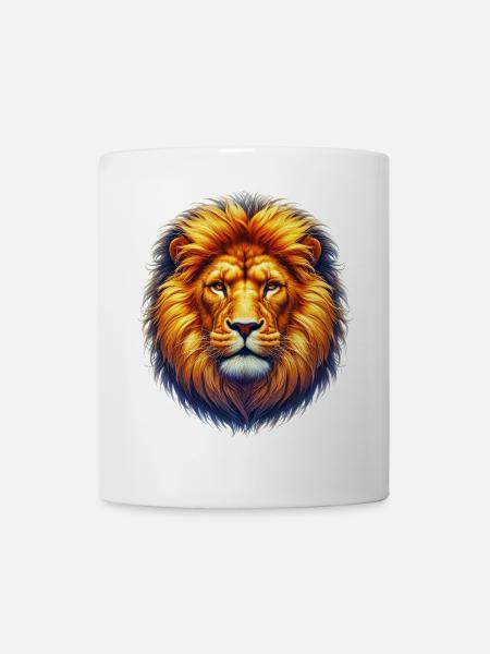 Löwe - Tasse - Weiß