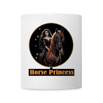 Princesse du cheval : Cavalier de nuit - Mug blanc - blanc - Devant